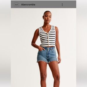 Abercrombie High Rise denim Shorts